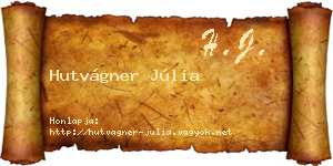 Hutvágner Júlia névjegykártya